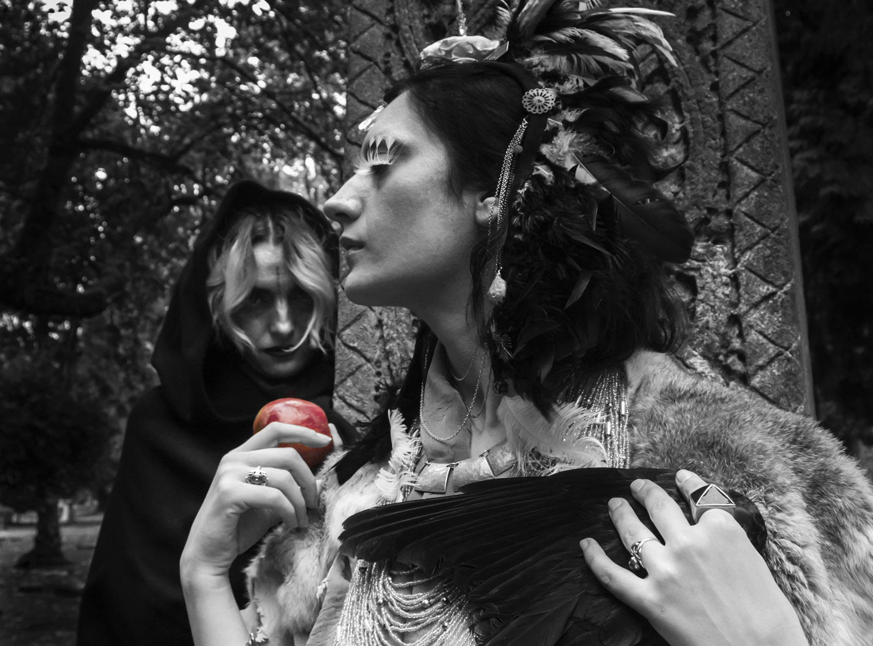 witchy shoot black and white